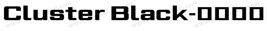 Cluster Black字体转换